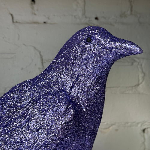 Ino Schaller Glitter Crow in Violet