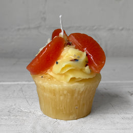 Cupcake with Orange Slices Candle
