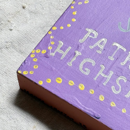 Leanne Shapton "The Price of Salt" Painted Wooden Book