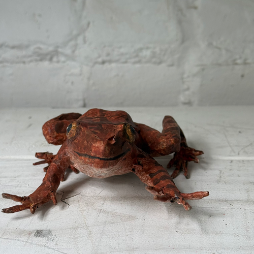 Papier-Mâché Painted Frog #5