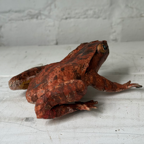Papier-Mâché Painted Frog #5