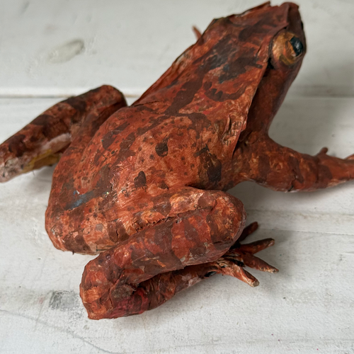 Papier-Mâché Painted Frog #5