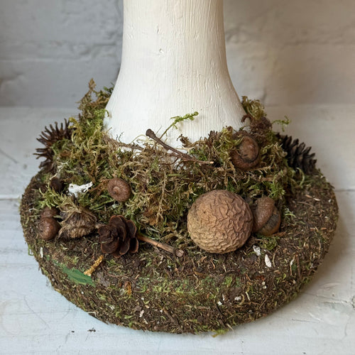 Handmade Wooden Mushroom Creation (#5) by Crystal Stone