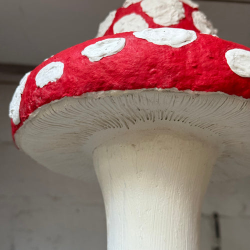 Handmade Wooden Mushroom Creation (#5) by Crystal Stone