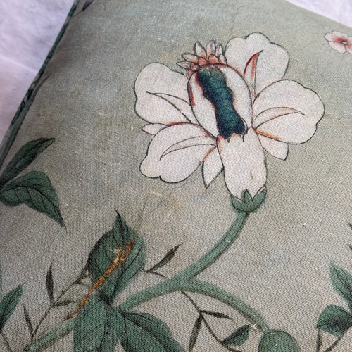 Custom John Derian for Pierre Frey "Le Paravent Chinois" Pillow in Original Green (#27)