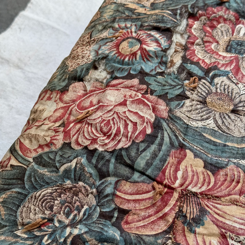 19th-century American Hand-Stitched Quilt