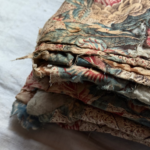 19th-century American Hand-Stitched Quilt