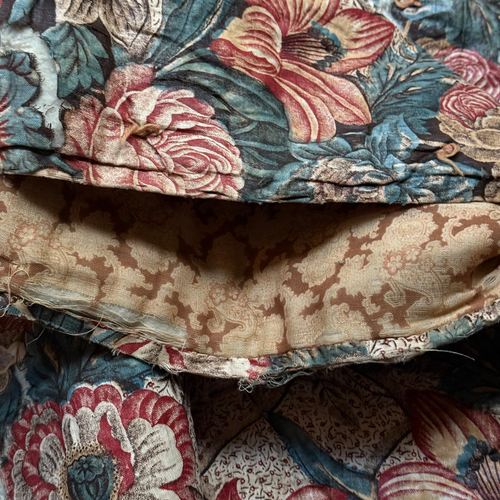 19th-century American Hand-Stitched Quilt