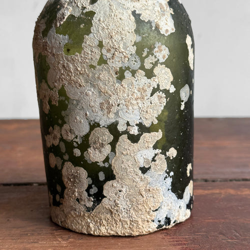 Vintage Green Barnacle Bottle