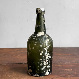 Vintage Green Barnacle Bottle