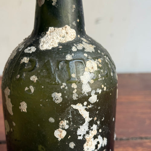 Vintage Green Barnacle Bottle