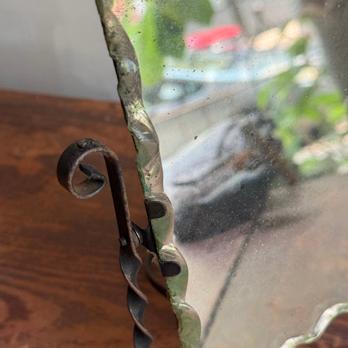 19th-century Small Shaving Mirror #5