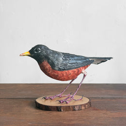 Papier-Mâché Robin