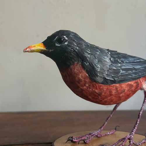 Papier-Mâché Robin