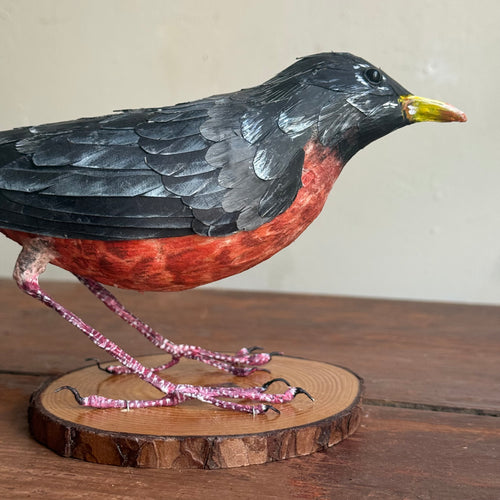 Papier-Mâché Robin