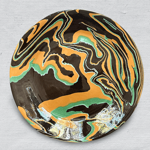 Marbled Dinner Plate in Byzance (1105)