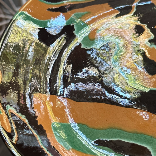 Marbled Dinner Plate in Byzance (1105)