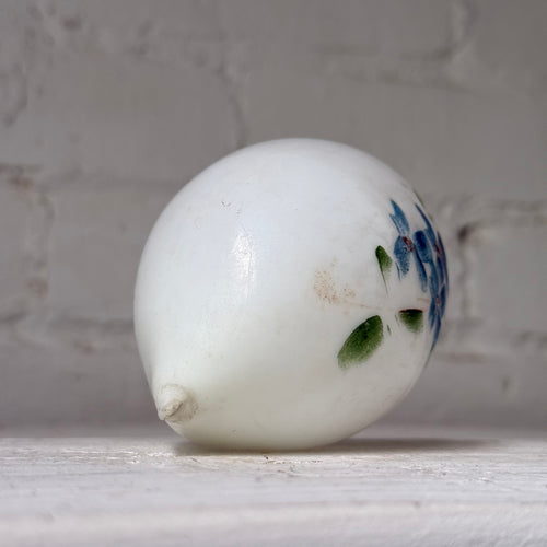 Antique Victorian Painted Milk Glass Easter Egg (#5)