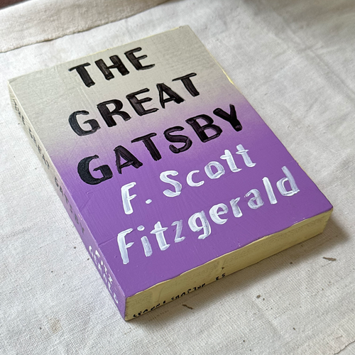 Leanne Shapton "The Great Gatsby" Painted Wooden Book