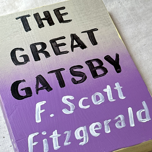 Leanne Shapton "The Great Gatsby" Painted Wooden Book