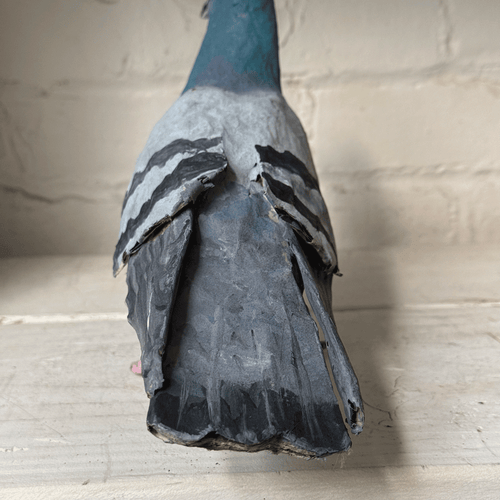 Papier-Mâché Painted Pigeon #05