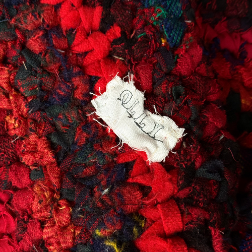 Olly Crocheted Vintage Wool Suit Rug #5