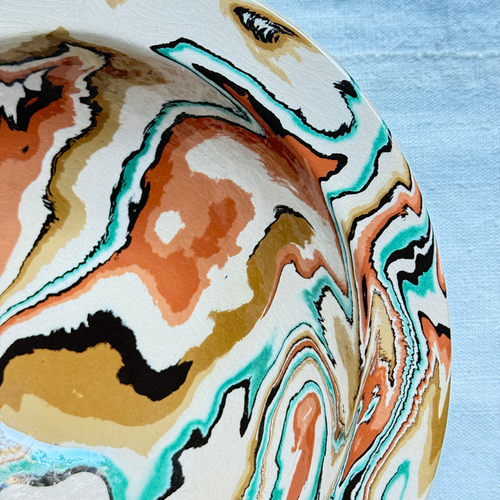 Marbled Small Pasta Bowl in Toscane 2 (TS2 #0511)