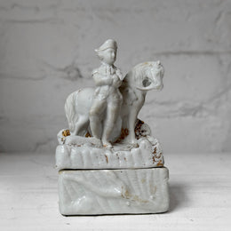 Antique German Porcelain Fairing Trinket Box (#05)