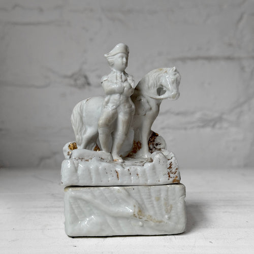 Antique German Porcelain Fairing Trinket Box (#05)