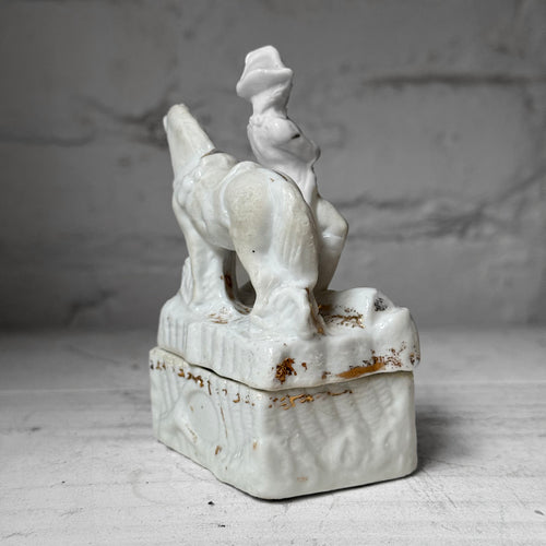 Antique German Porcelain Fairing Trinket Box (#05)