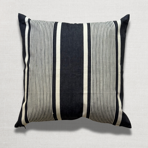 Custom 19th-century French Ticking Pillow (#29)