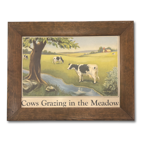 Mid 20th-century Set of 6 Framed Ice Cream Lithographs