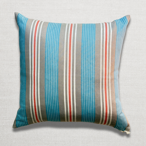 Custom 19th Century French Ticking Pillow (#6)
