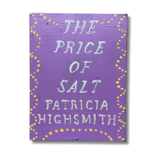 Leanne Shapton "The Price of Salt" Painted Wooden Book