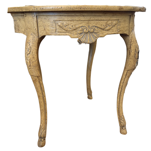 Antique Folding Demilune Console Table