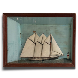 Early 20th-century American Ship Diorama