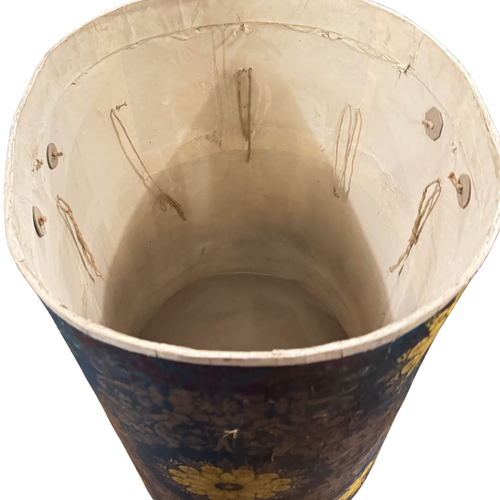 Large 19th-century French Papered Hat Box