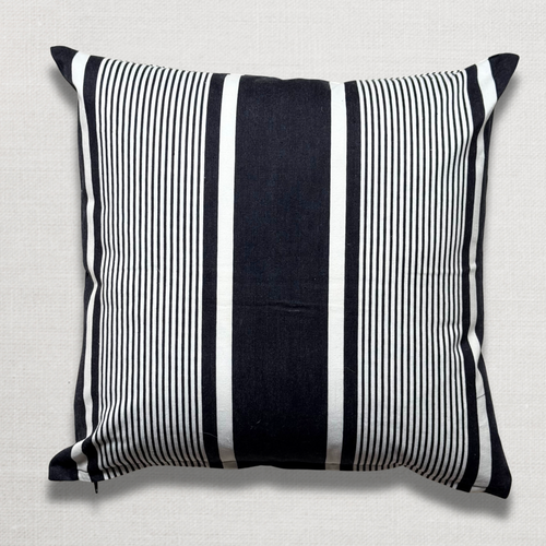 Custom 19th-century French Ticking Pillow (#3-29)