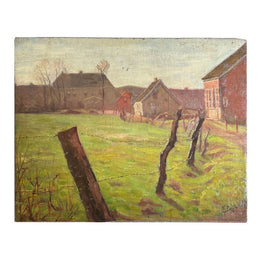 Evert Rabbers Landscape Painting (2360)
