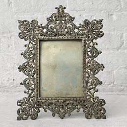19th Century Reticulated Silver Picture Frame (#61)