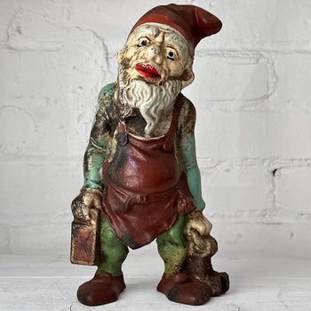 Antique American Cast Iron Gnome Doorstop