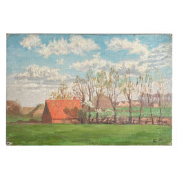 Evert Rabbers Landscape Painting (2362)