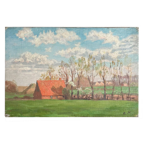 Evert Rabbers Landscape Painting (2362)