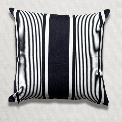 Custom 19th-century French Ticking Pillow (#3-30)