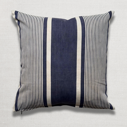 Custom 19th-century French Ticking Pillow (#3-31)