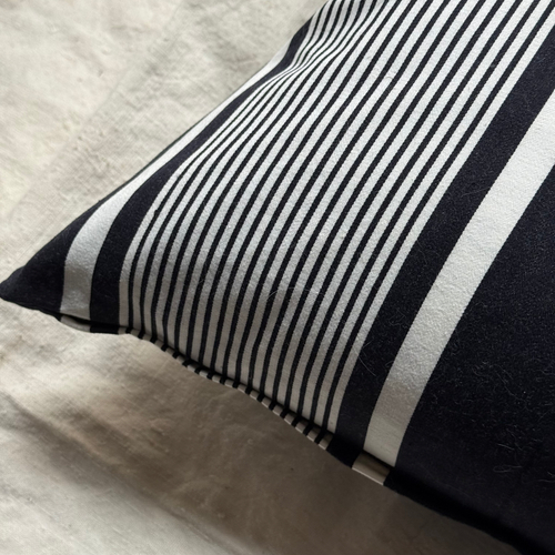Custom 19th-century French Ticking Pillow (#3-32)