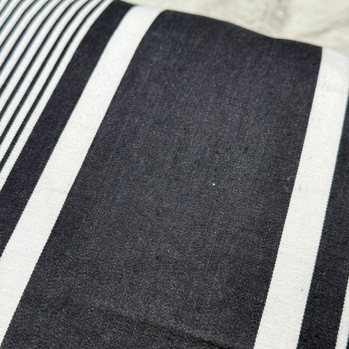 Custom 19th-century French Ticking Pillow (#3-32)