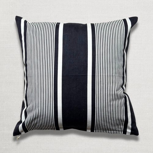 Custom 19th-century French Ticking Pillow (#3-32)