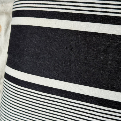 Custom 19th-century French Ticking Pillow (#3-33)