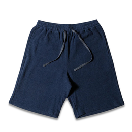 Navy Cotton Pile Relax Shorts